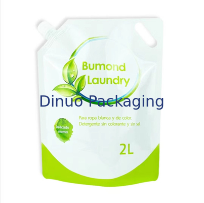 Support d'impression d'intaille vers le haut de sac de poche de savon liquide de détergent de blanchisserie de la poche 1L 2L de bec