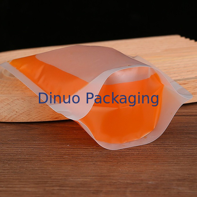 Support transparent imprimé fait sur commande de catégorie comestible vers le haut de sac en plastique d'eau potable de poche de bec