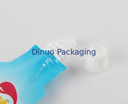 La bouteille imprimée faite sur commande de boisson de sac de Doypack a formé le support de papier d'aluminium de bec vers le haut de la poche de bec