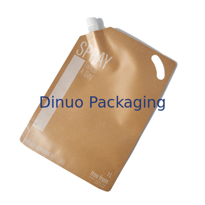 Support imprimé fait sur commande de papier d'emballage de parfum vers le haut de poche de bec de nourriture de liquide de papier d'aluminium de poches