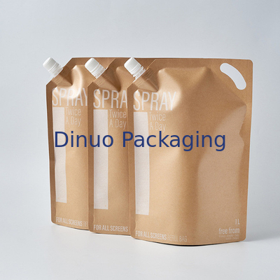 Support imprimé fait sur commande de papier d'emballage de parfum vers le haut de poche de bec de nourriture de liquide de papier d'aluminium de poches