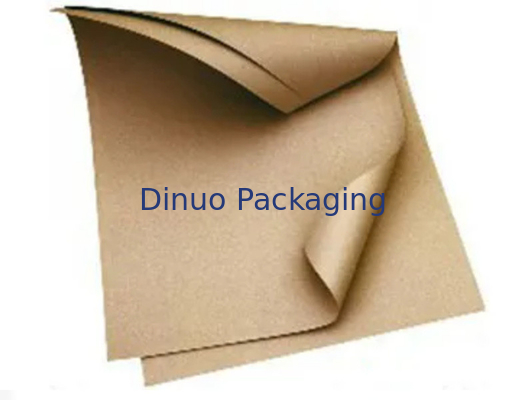 Sac de papier pur recyclable d'annonce de 100% avec le gousset sur les côtés et le fond