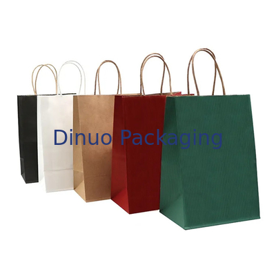 Sac de papier à emporter de cadeau d'achats de thé de papier d'emballage Tote Bag Baking Pastry Milk
