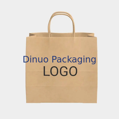 Sac de papier à emporter de cadeau d'achats de thé de papier d'emballage Tote Bag Baking Pastry Milk