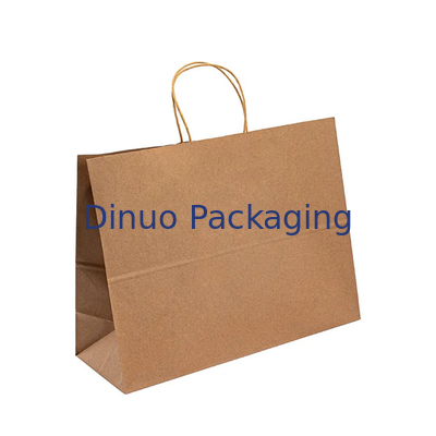 Sac de papier à emporter de cadeau d'achats de thé de papier d'emballage Tote Bag Baking Pastry Milk