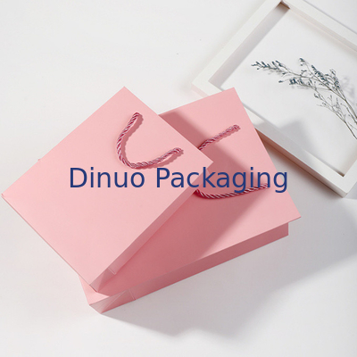 Le sac supérieur biodégradable réutilisable de poignée a adapté le sac aux besoins du client d'emballage de cadeau de papier d'emballage