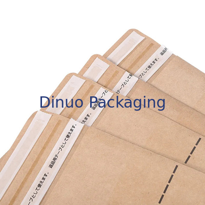 Sac fait sur commande de fond plat de Logo Printing Biodegradable Kraft Paper pour l'expédition de paquet