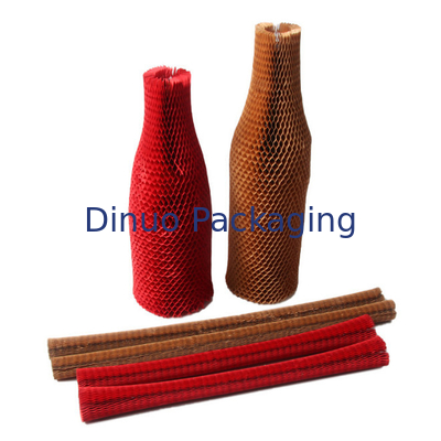 Recyclable extensible de douille de papier de coussin d'emballage de métier de nid d'abeilles pour le vin