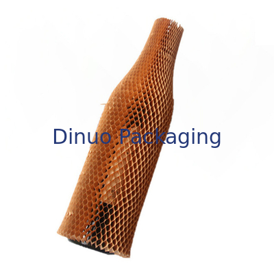 Recyclable extensible de douille de papier de coussin d'emballage de métier de nid d'abeilles pour le vin