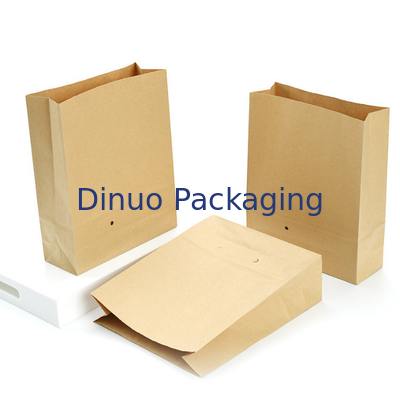 Sacs en papier à emporter faits sur commande de Papier d'emballage de transporteur de pain de Logo Print Deli Food Packaging