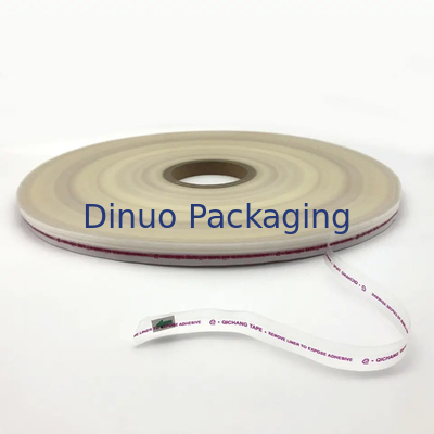 Bande démontable de papier de cachetage de sac dégrossie par double de revêtement de libération de film de HDPE d'auto-collant