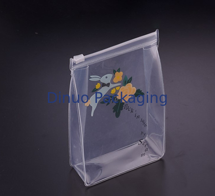 L'emballage doux de PVC met en sac la couleur transparente, sacs de paquet de serviette écologiques