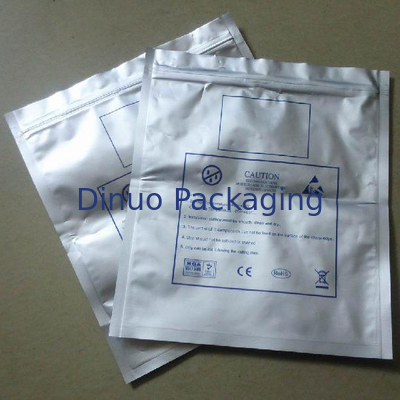 L'armature de 500PCS ESD met en sac la serrure de fermeture éclair/argent à couvercle serti pour l'anti protection statique