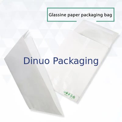 Gravure faite sur commande de Logo Glassine Paper Pouch Biodegradable imprimant le sac de papier translucide