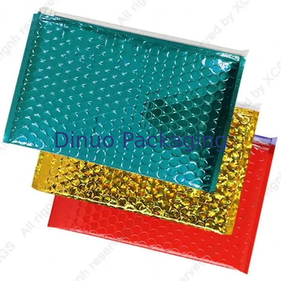 Sacs à bulles à fermeture à glissière en plastique en PVC re-fermable Sacs à mails à glissière à bulles claires