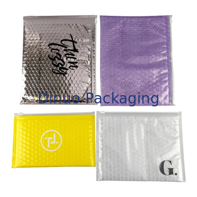 Plastique sur mesure en PVC avec bulle rembourrée fermeture à glissière sac de maquillage cosmétique fermeture à glissière