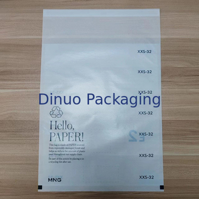 Sacs en papier en verre à l'épreuve de l'eau, écologiques et compostables pour les vêtements