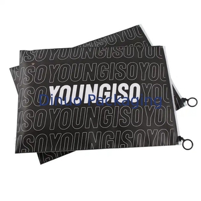 Logo imprimé sur mesure CPE plastique coulissante sac fermeture à glissière pour vêtements sous-vêtements T-shirt emballage