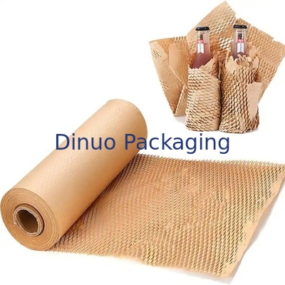 Emballage écologique biodégradable en papier de nid de miel enveloppement en rouleau de papier kraft brun