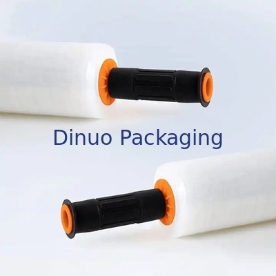 Film étirable et rétrécissant en LLDPE blanc personnalisable conçu avec poignée en plastique