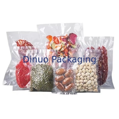 Sac de rangement en plastique scellé en relief sous vide trois côtés scellé sac à vide alimentaire texture sac à vide scellé en relief