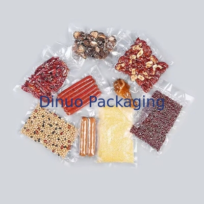 Sac de rangement en plastique scellé en relief sous vide trois côtés scellé sac à vide alimentaire texture sac à vide scellé en relief