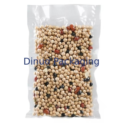 Sac de rangement en plastique scellé en relief sous vide trois côtés scellé sac à vide alimentaire texture sac à vide scellé en relief