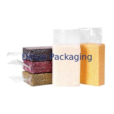 Sacs sous vide transparents personnalisés avec imprimés de grains divers Surface décompressée recyclable pour l'usage industriel alimentaire