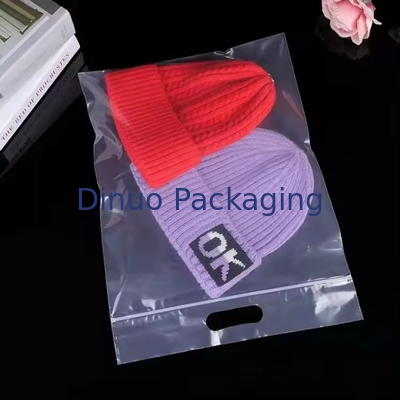 Impression personnalisée Sacs en plastique à fermeture à glissière ré-fermables respectueux de l'environnement avec poignée pour vêtements Sacs d'emballage