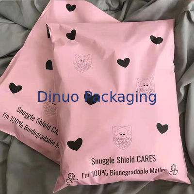 PLA poly-mailer compostable en rose pour des solutions d'emballage écologiquement responsables