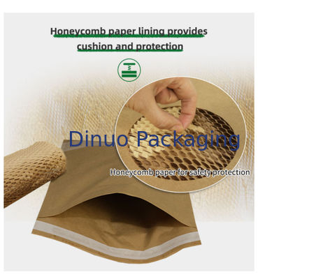 Enveloppes en carton ondulé Kraft en forme de cellules, rembourrage en papier nid d'abeille pour l'expédition