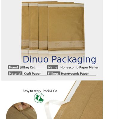 Enveloppes en carton ondulé Kraft en forme de cellules, rembourrage en papier nid d'abeille pour l'expédition