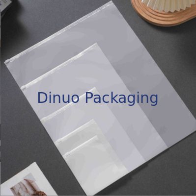 Sac zippé en plastique givré transparent CPE PE avec performance recyclable et anti-poussière