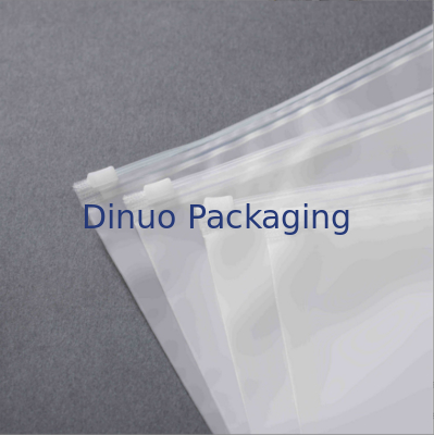 Sac zippé en plastique givré transparent CPE PE avec performance recyclable et anti-poussière