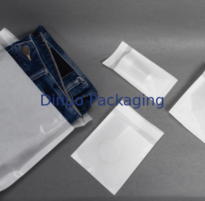 Logo personnalisé Sac en papier vitreux translucide Enveloppe en papier semi-transparent écologique