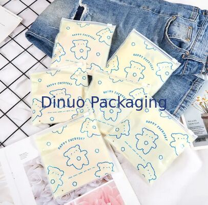 Sac zippé en CPE refermable et imperméable en plastique pour le stockage, pochette pour l'emballage d'accessoires cosmétiques et électroniques