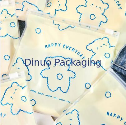 Sac zippé en CPE refermable et imperméable en plastique pour le stockage, pochette pour l'emballage d'accessoires cosmétiques et électroniques