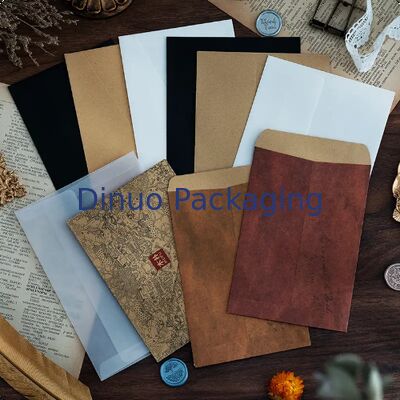 Enveloppes en papier kraft vintage pour l'écriture de lettres, invitations et emballage de cartes-cadeaux
