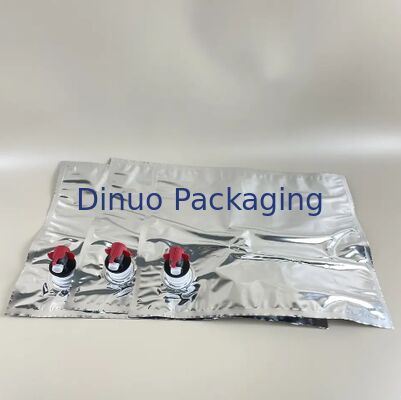 Sac de liquide en boîte (Bag-in-Box) de qualité alimentaire, étanche, aluminisé, transparent pour le stockage de liquides