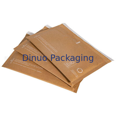 Enveloppe rembourrée écologique biodégradable à Double couche, sacs d'expédition en nid d'abeille marron, papier Kraft à bulles compostables
