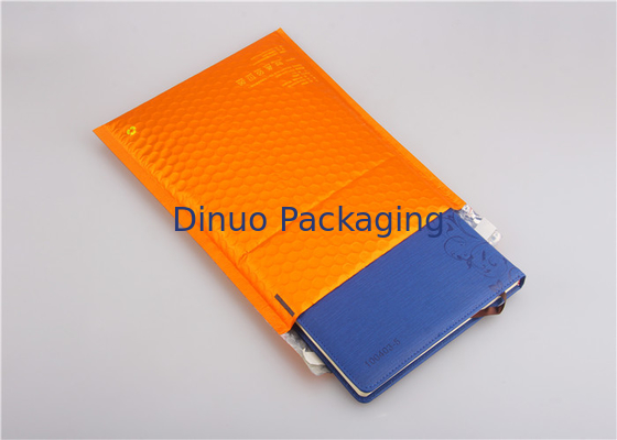#H fait sur commande des annonces 35x330mm de bulle d'enveloppes matelassées métalliques oranges écologique