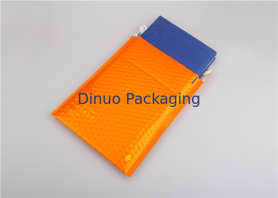 #H fait sur commande des annonces 35x330mm de bulle d'enveloppes matelassées métalliques oranges écologique
