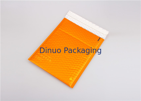 #H fait sur commande des annonces 35x330mm de bulle d'enveloppes matelassées métalliques oranges écologique