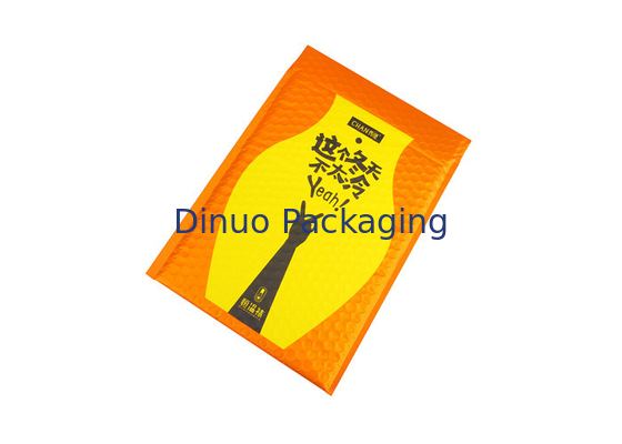 #H fait sur commande des annonces 35x330mm de bulle d'enveloppes matelassées métalliques oranges écologique