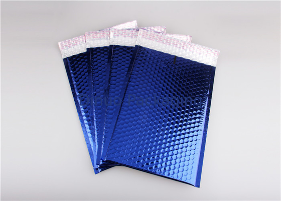 Enveloppes matelassées bleues d'annonces métalliques de bulle de résistant à l'eau 8,5" X14.5 » #3