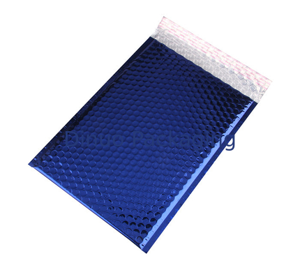 Enveloppes matelassées bleues d'annonces métalliques de bulle de résistant à l'eau 8,5" X14.5 » #3