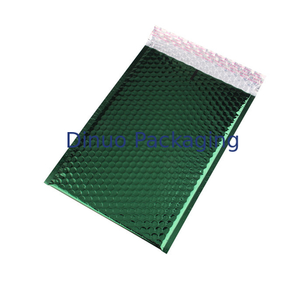 Enveloppes matelassées vert-foncé de place de couleur d'annonces métalliques de bulle de Tearproof