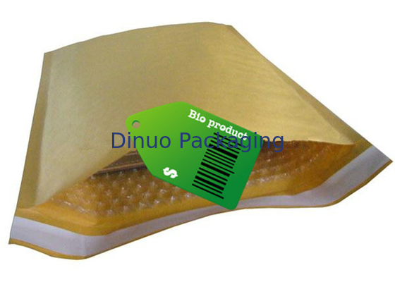 L'enveloppe jaune d'enveloppe de bulle de papier d'emballage, annonce de bulle de #H de 235x330mm met en sac