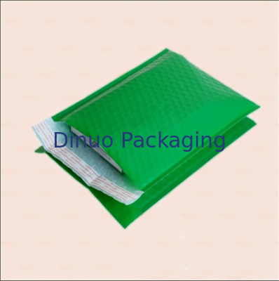 Joint auto-adhésif de poly de bulle de couleur verte d'annonces de la taille 1 d'air enveloppe de bulle