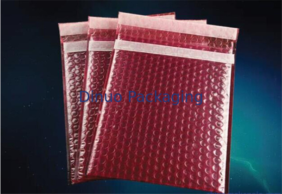 Couleur rouge 7,25" de poly annonces multifonctionnelles de bulle » taille de #1 X12 biodégradable